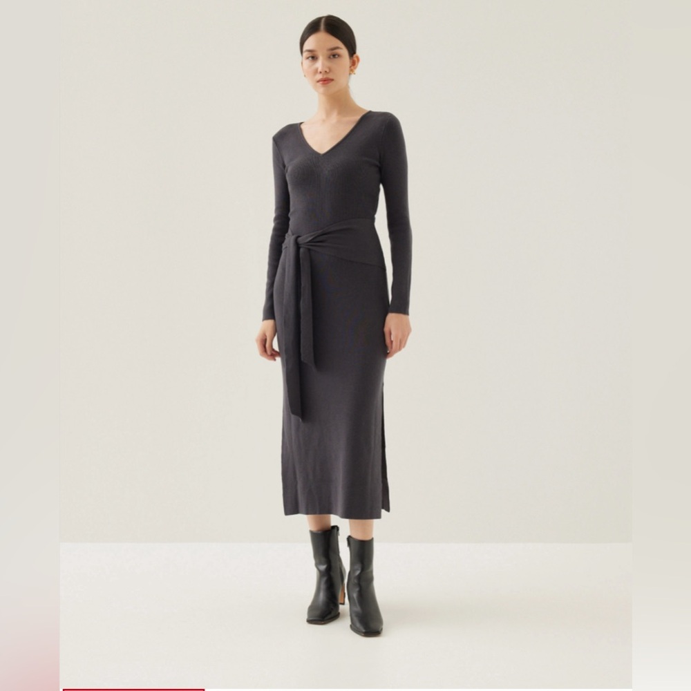 031 Love Bonito Issie Knit Column Midi 2 Way Dress NWT
